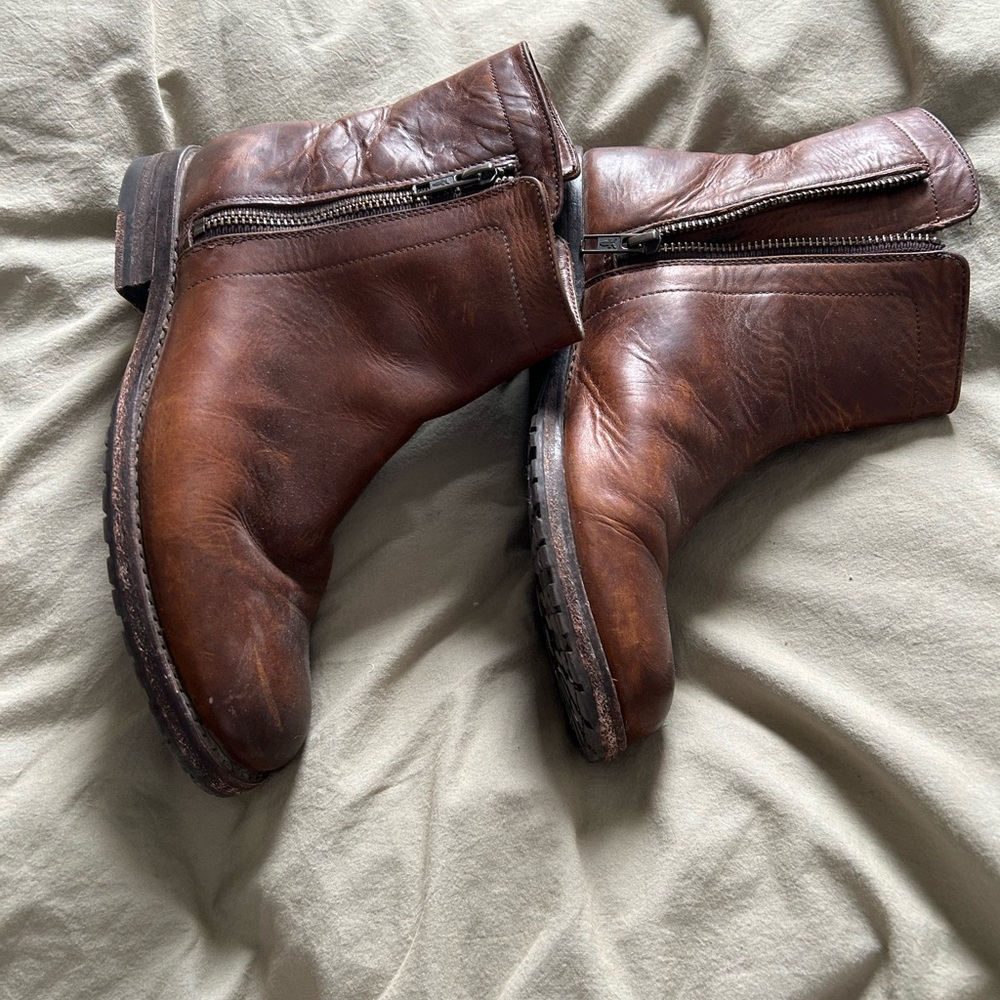 Frye leather boots size 7.